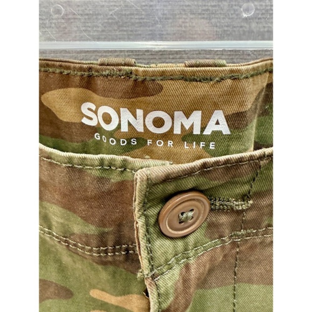 SONOMA Goods for Life Outdoor Camo Flexwear Men's Cargo‎ Shorts 34", 11.5 Inseam - Picture 8 of 8
